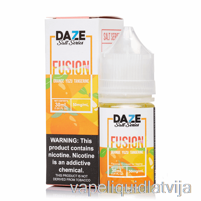 Apelsīnu Yuzu Mandarīns - 7 Daze Fusion Sāls - 30ml 50mg Vape šķidrums